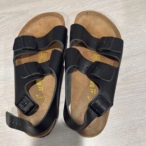 Birkenstock Unisex Milano Black Sandals